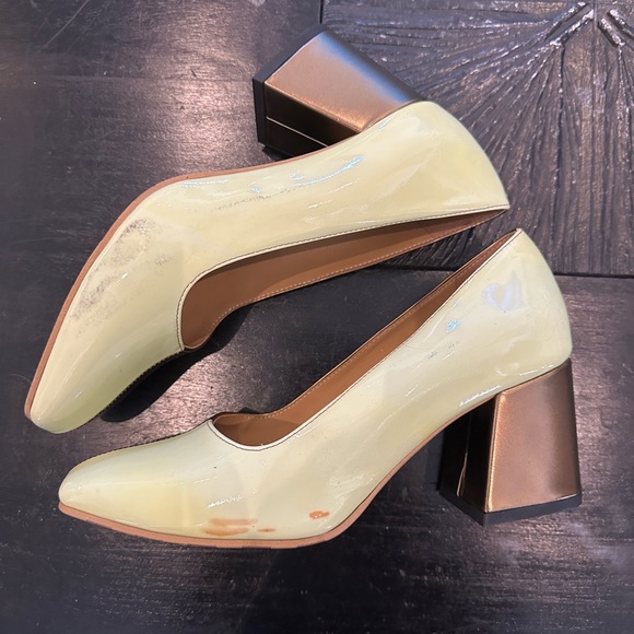 Fluevog Tasty Vogs Lucienne Discontinued Two-Tone Mod Pump - Picture 10 of 11